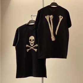 VLONE American trendy skull print large V short sleeve men's and women's cotton T-shirt（22 styles)-1893  